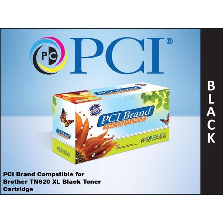 PCI Pci Compatible Brother Tn-620 Xl Black Toner Ctg 8K For Brother TN620PC